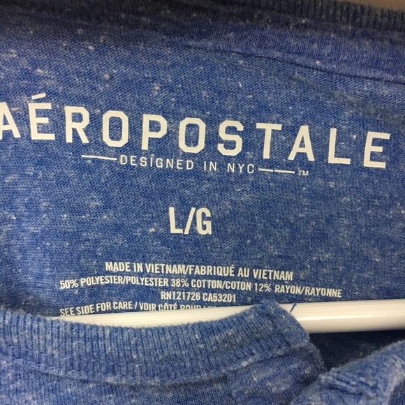 Aeropostale baby blue button up - Picture 2 of 3